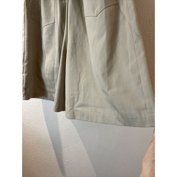nu look, khaki wide shorts, high waist, size 11/12 - Picture 2 of 5